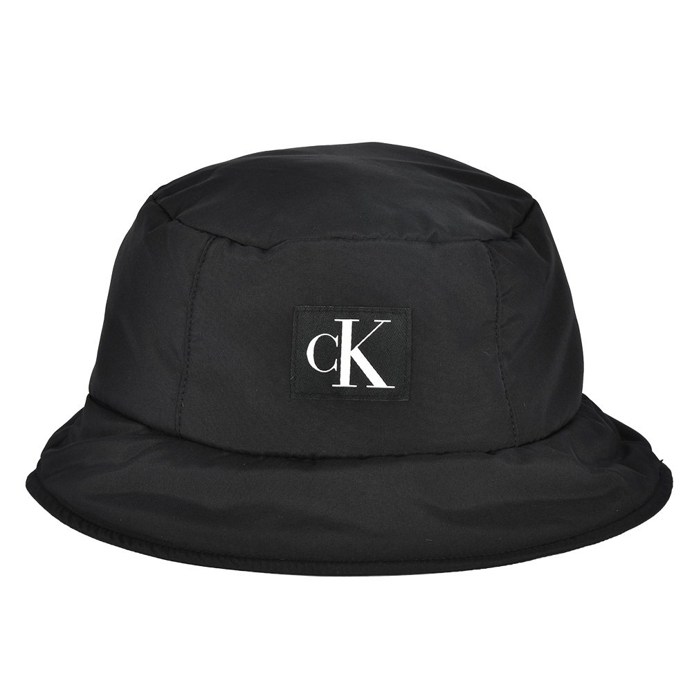 Calvin Klein CK標誌澎潤感漁夫帽(黑色)103153