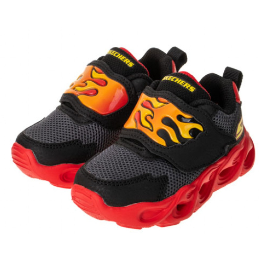 (230209)SKECHERS 男小童系列燈鞋 THERMO-FLASH (400104NBKRD)