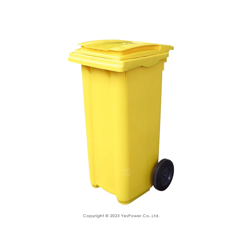 【含稅/來電優惠】RB-120Y二輪回收托桶 (黃) 120公升 二輪回收托桶/垃圾子車/托桶/120公升-悅