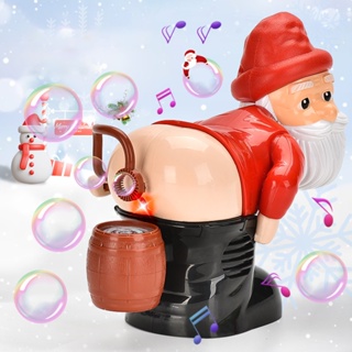 搞怪萌趣聖誕老公公泡泡機 聖誕禮物 交換俄區禮物