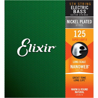 Elixir Nanoweb 覆膜電貝斯弦 第五弦 單弦 125 公司貨【世品樂器】