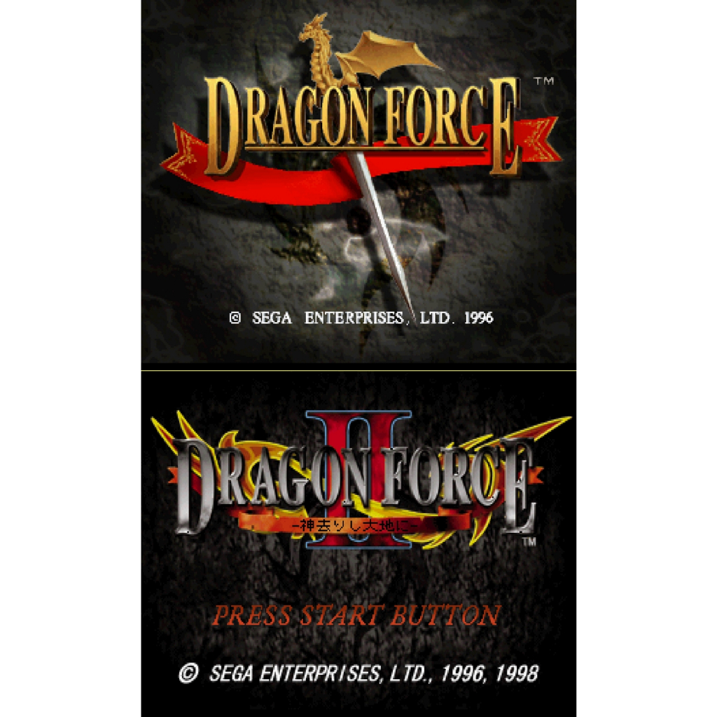 SS SEGA Saturn 聖龍戰記1&amp;2 Dragon Force 龍之力量 日文版遊戲合輯 電腦免安裝版 PC運行