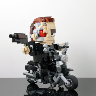 只有電子說明書 無零件 樂高 積木 LEGO MOC 166963 T-800+bike