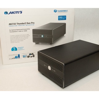 AKiTiO Thunder2 Duo Pro 雷霆雙劍2 3.5吋 硬碟外接盒 RAID陣列 NAS TB2