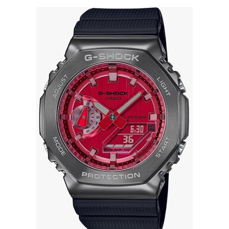 CASIO G-SHOCK 金屬錶殼款限量農家橡樹GM-2100B-4A 日本代購