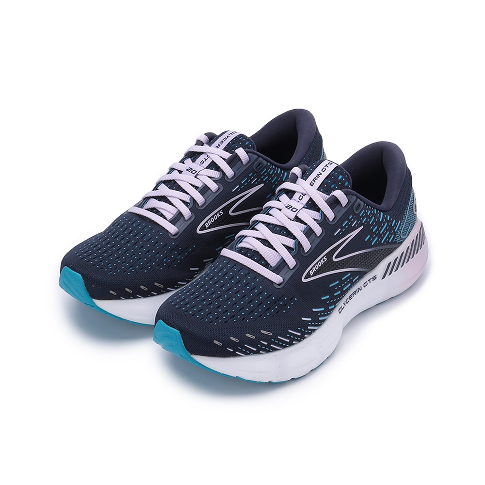 BROOKS GLYCERIN GTS 20 綁帶運動鞋 深藍紫 1203701D499 女鞋