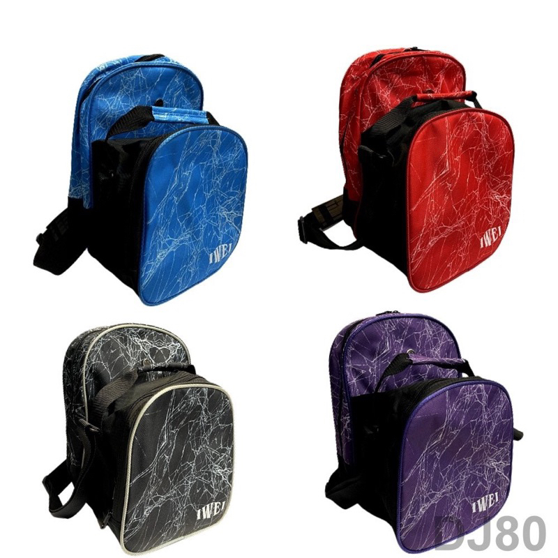 I-WEI 大理石紋款-保齡球子母單球袋 - 4色供選 (背提兩用保齡球袋)