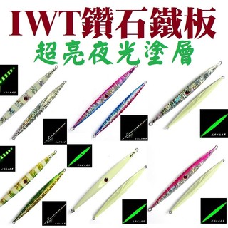 IWT鑽石鐵板 電鍍鐵板 鐳射鐵板 速沉快抽鐵板 紅甘 煙仔虎 海釣鐵板 阿利鐵板 船釣鐵板 VIP鐵板 VIP鑽石鐵板