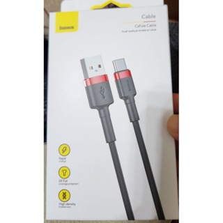 Baseus 倍思 卡福樂 USB-A to Type-C 編織充電線傳輸線-1M