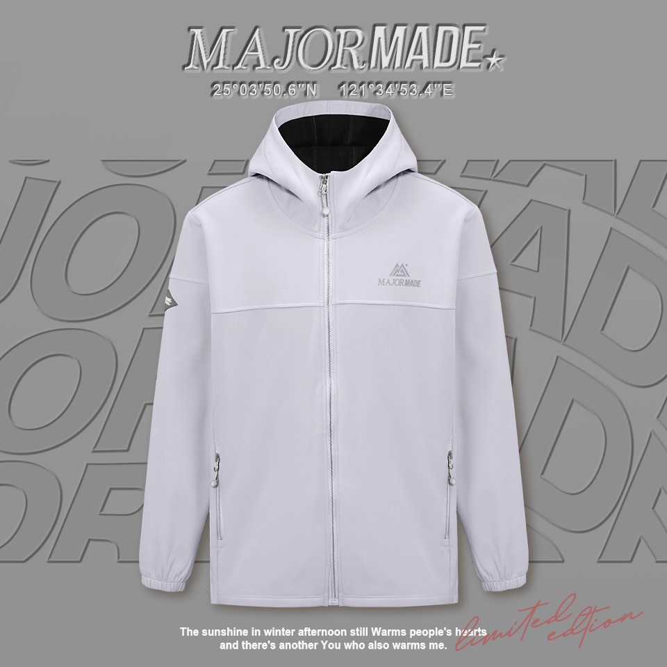 MAJOR MADE 防潑水內刷絨連帽外套