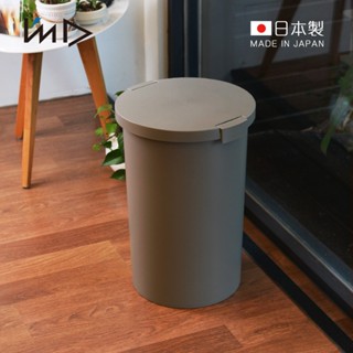 【日本巖谷Iwatani】圓形封扣蓋室內/室外防臭垃圾桶-26L