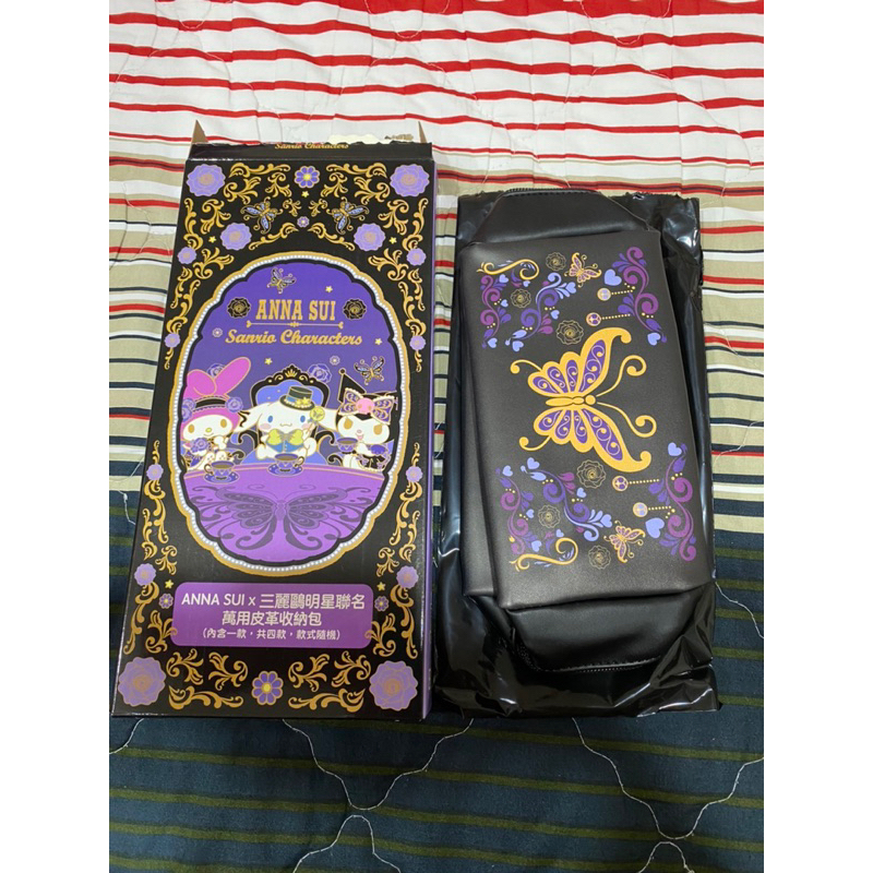 《現貨》7-11 ANNA SUI x三麗鷗明星聯名 萬用皮革收納包-ANNA SUI款