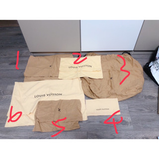 近乎全新 LOUIS VUITTON/ LV真品 正品 精品防塵袋 抽繩束口防塵袋 收納袋 皮夾防塵袋
