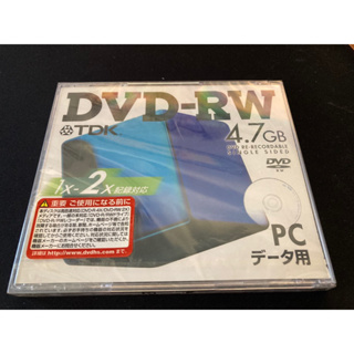 TDK TDK 1~2X 4.7gb PC資料用DVD燒錄片 DVD-RW 三菱Mitsubishi 水藍CD-R