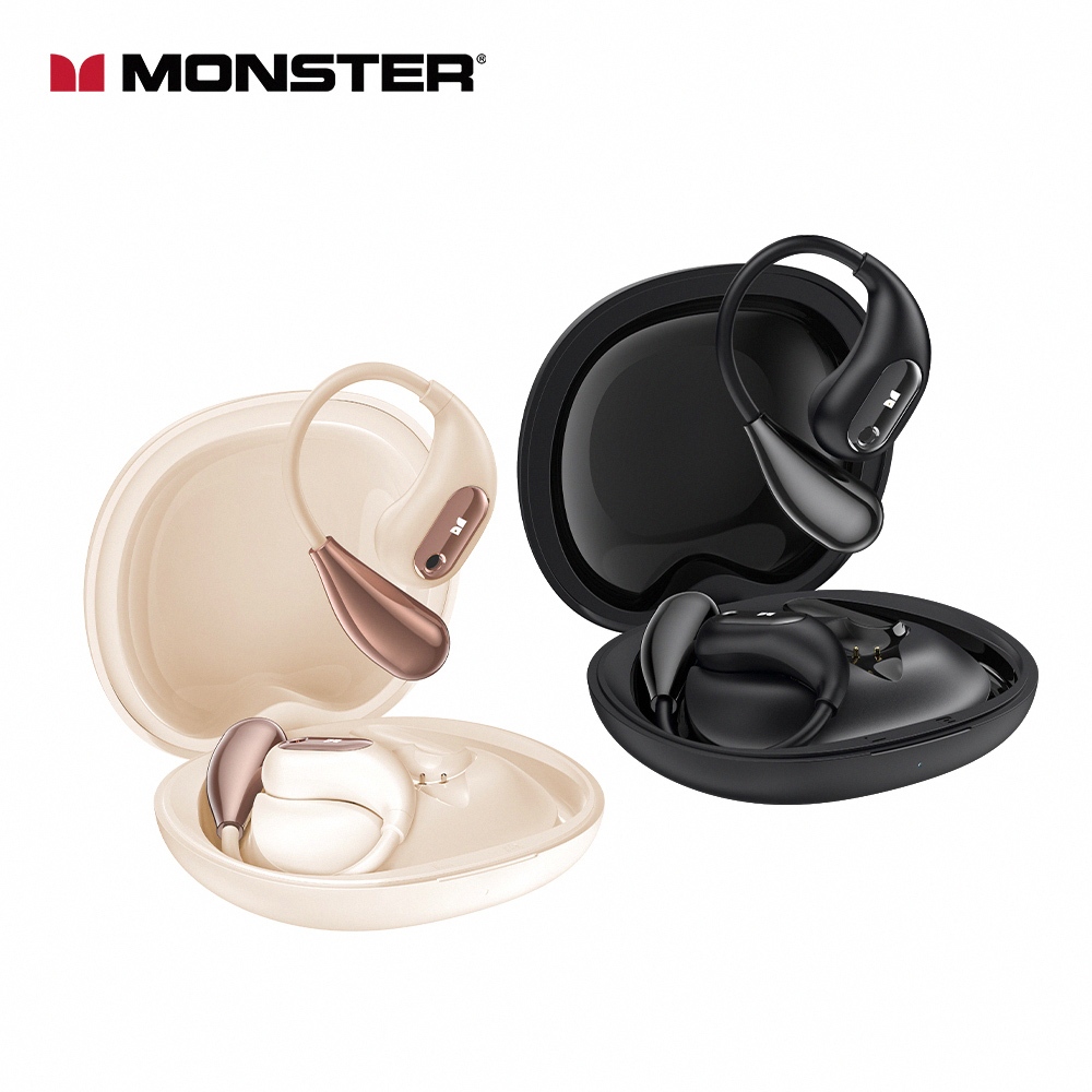 🔥現貨快速出貨🔥【MONSTER】Open Ear OWS開放式藍牙耳機 無線藍牙耳機 長續航 音質清晰舒適 AC210