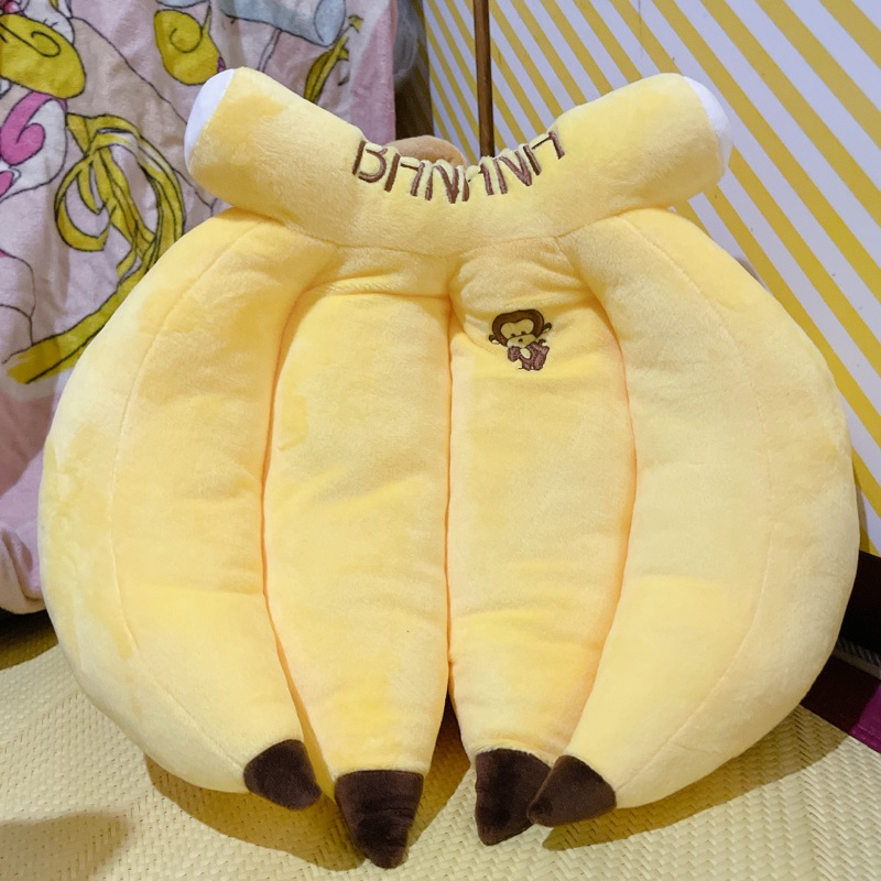 香蕉抱枕 香蕉午安枕 香蕉娃娃抱枕 寬32公分 一串蕉 香蕉玩偶 香蕉 靠枕 抱枕