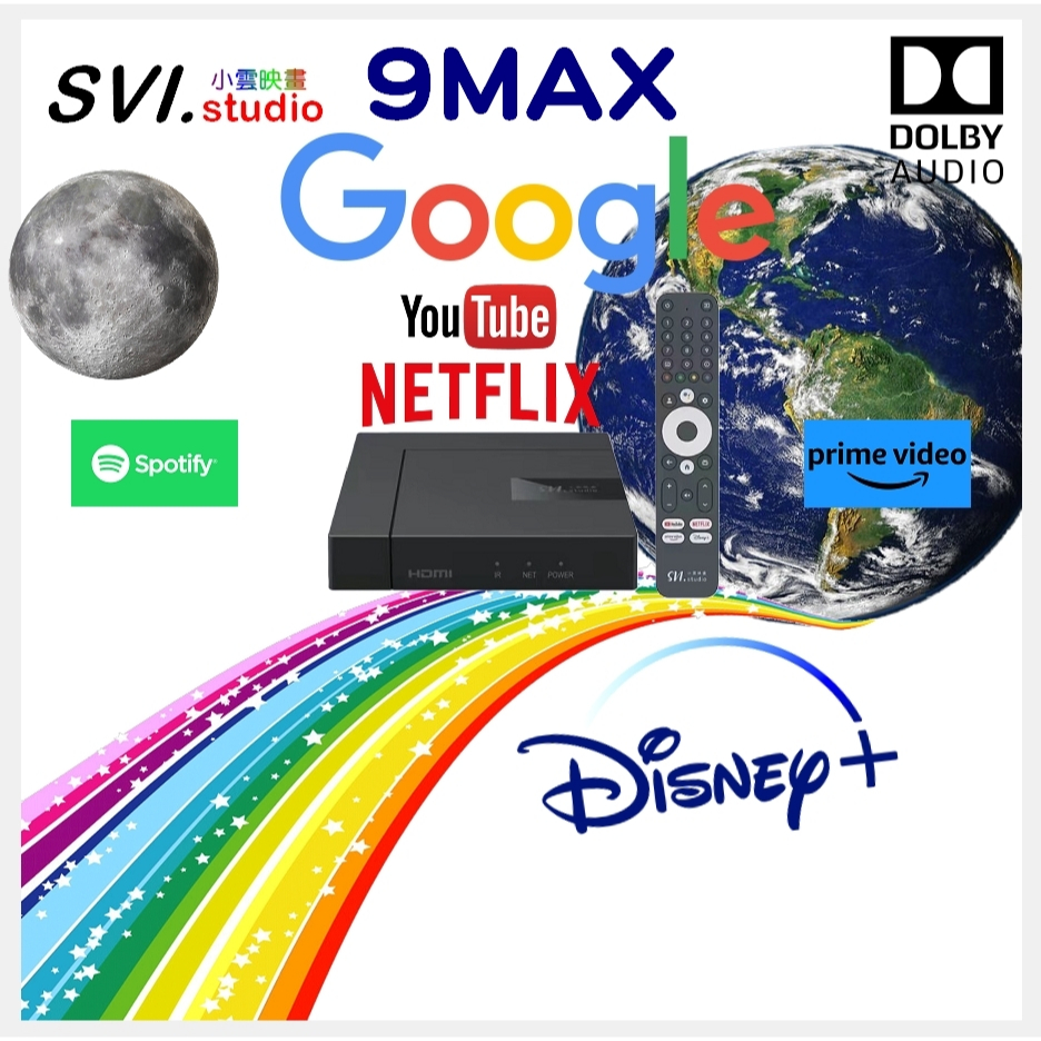小雲映畫🌟小雲9MAX Google TV原廠授權專賣店🌟 影音Netflix、Disney+ HBO GO 原廠認證