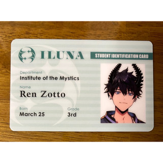 《現貨》iluna ren 半週年 學生證 nijisanji en 彩虹社