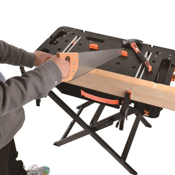 -匠材工具- TACTIX TX-6160 多功能攜帶型工作桌 附輪 耐重350kg F夾 工作桌