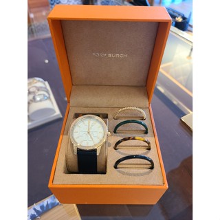 【預購】美國代購 Tory Burch TB 限量 Gigi 女款 皮革 錶帶 手錶 禮盒