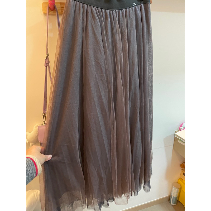 韓國🇰🇷 層層紗 咖啡色 紗裙