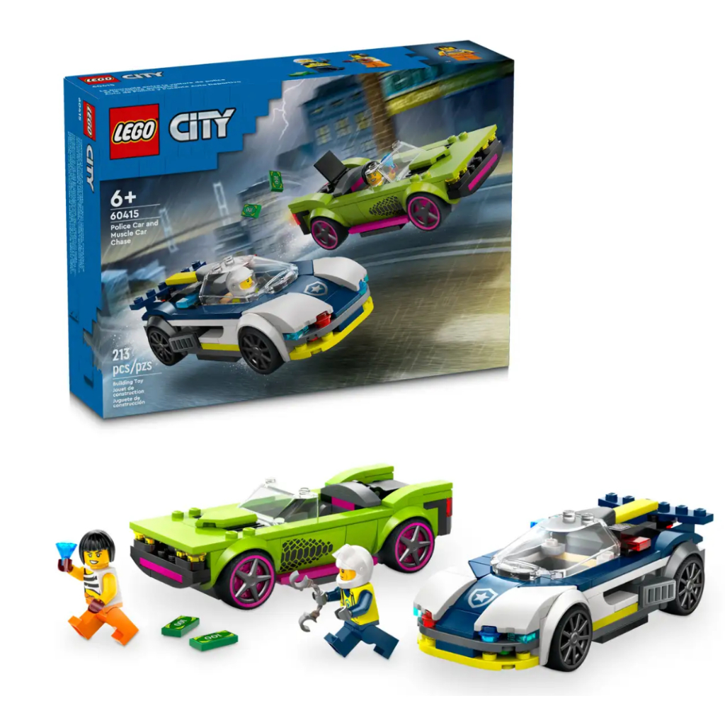 『現貨』LEGO 60415	City-警車和肌肉車追逐戰   盒組 【蛋樂寶】