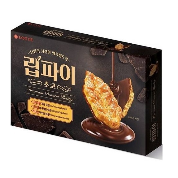 韓國 Lotte 樂天 巧克力楓糖千層餅乾 唇派巧克力餅乾 132g 12片 大包裝 大盒