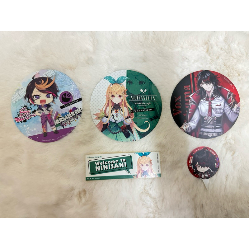 🌈彩虹社NIJISANJI EN 活動杯墊•*¨*•.¸¸☆Shu Vox Pomu 安利美特 kirabase
