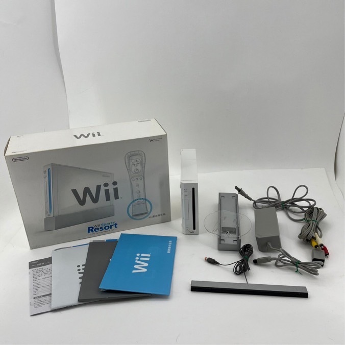 ❮二手1折❯ 日本 Nintendo 任天堂 Wii 主機 RVL-001 TWN 主機 電源線 接收器 遊戲機