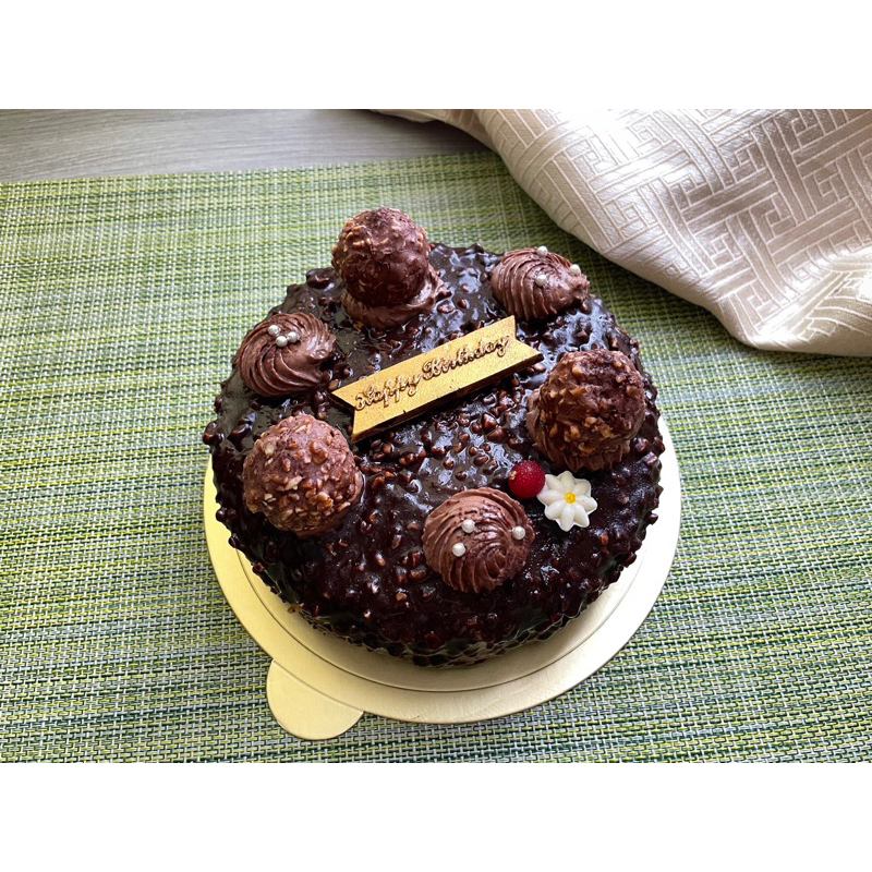 金莎巧克力蛋糕、生日蛋糕、下午茶