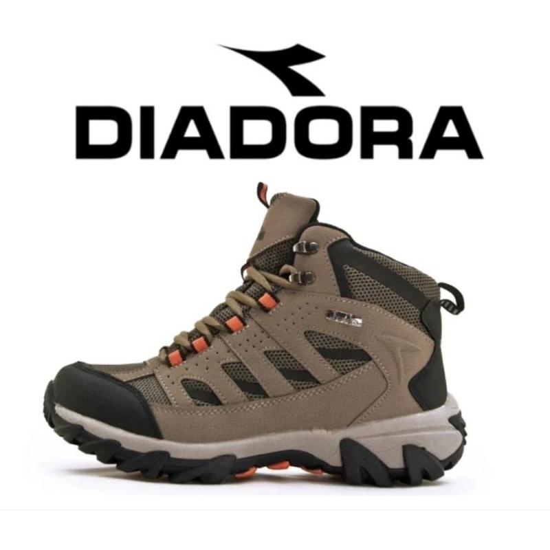 DIADORA 男 迪亞多那 3E寬楦戶外野趣郊山抗水機能越野登山鞋  露野浪人系列 台灣製造(卡其黑 73238)