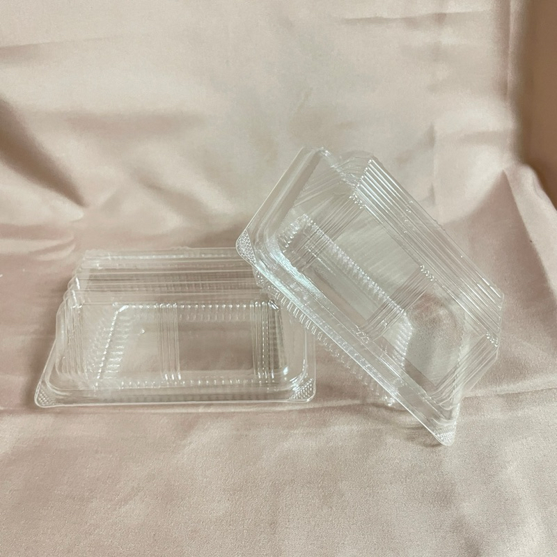【現貨】透明小山形盒 100個/包 蛋糕盒 二入桂圓蛋糕盒 潛艇堡盒 熱狗堡盒 透明盒 塑膠盒