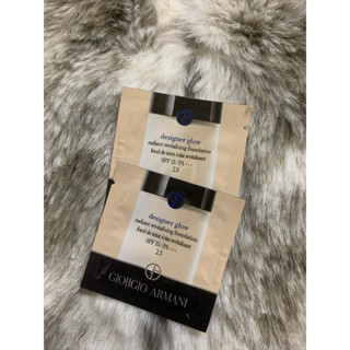 GIORGIO ARMANI GA亞曼尼 新品 設計師水燦光影粉底1ml（2.5）原廠公司貨專櫃小樣試用包中文標試用品