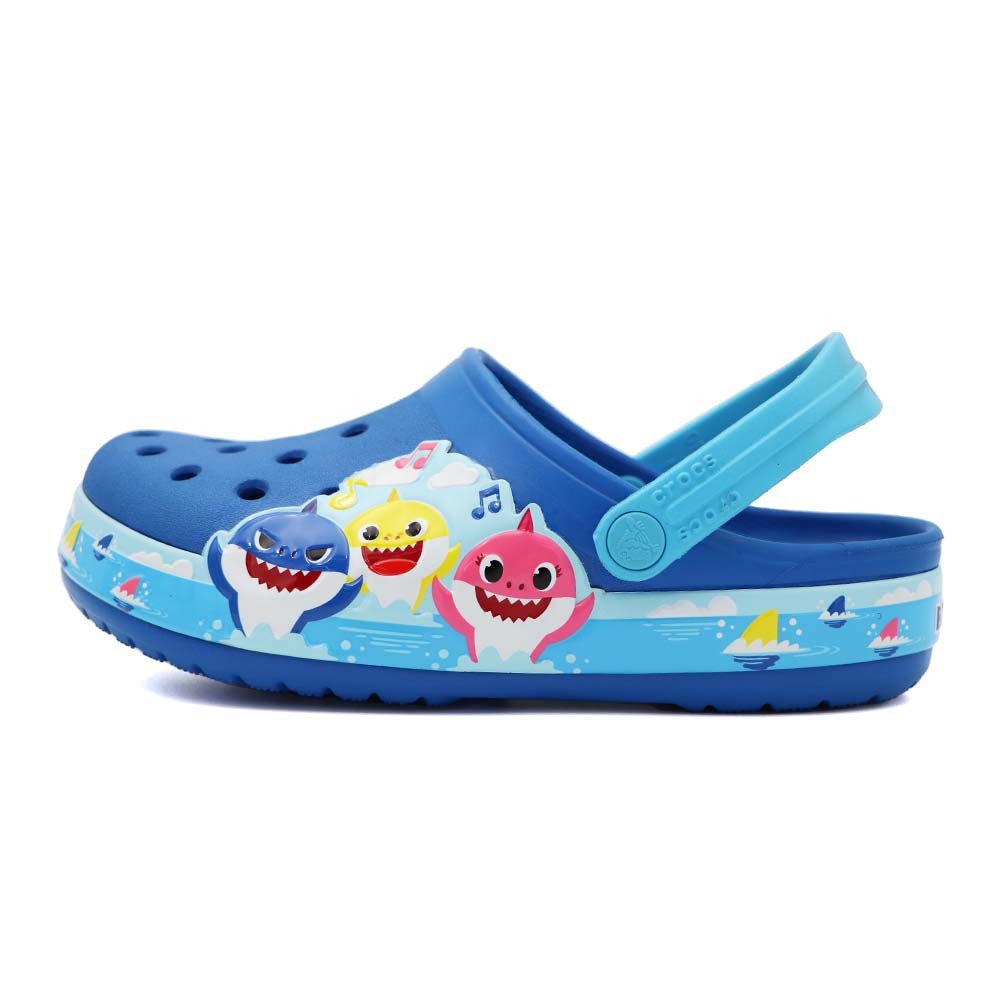 Crocs baby shark卡駱馳 洞洞鞋 防水 中童 鯊魚家族 R5854 (206704-4JL)