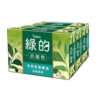 綠的 抗菌皂 茶樹精油 茶樹清香100g*3入組