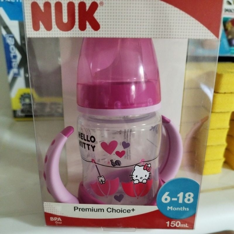 NUK Hello Kitty 150ml寬口 PP學飲杯 學習杯