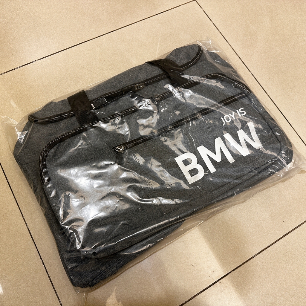 【售】全新未拆 最新款 原廠 BMW 灰色 運動旅行袋 手提袋 行李袋
