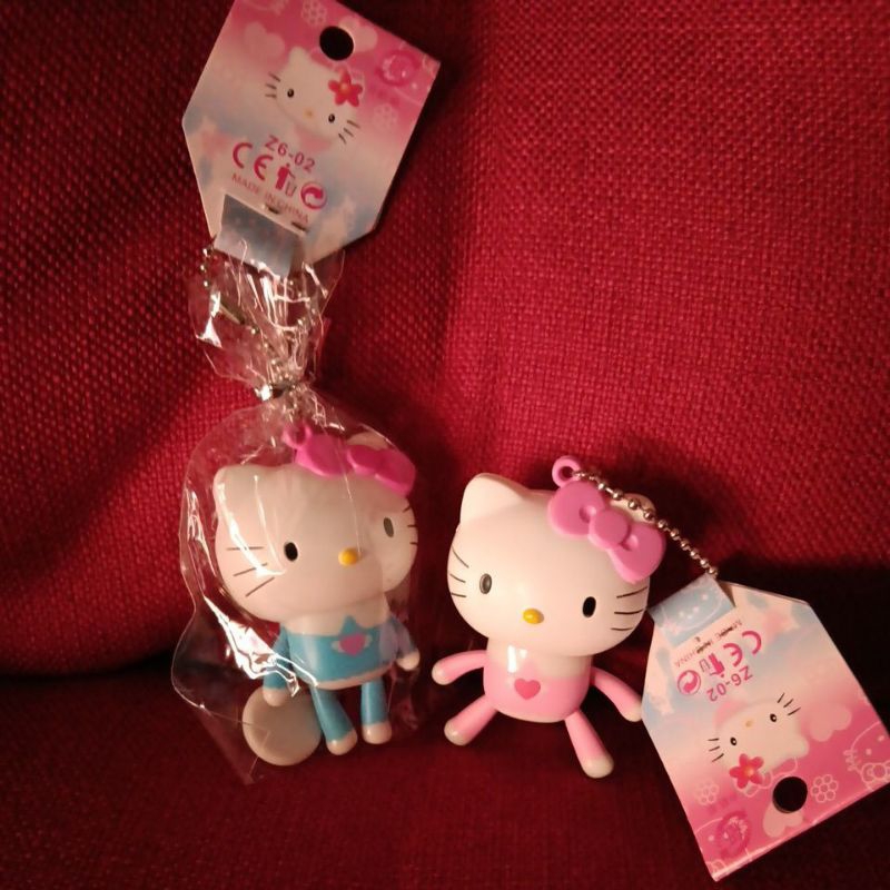 客訂 全新的Hello Kitty 有彈簧 一拉 手腳會動 公仔造型 造型吊飾 手機吊飾 玩具 包包裝飾品