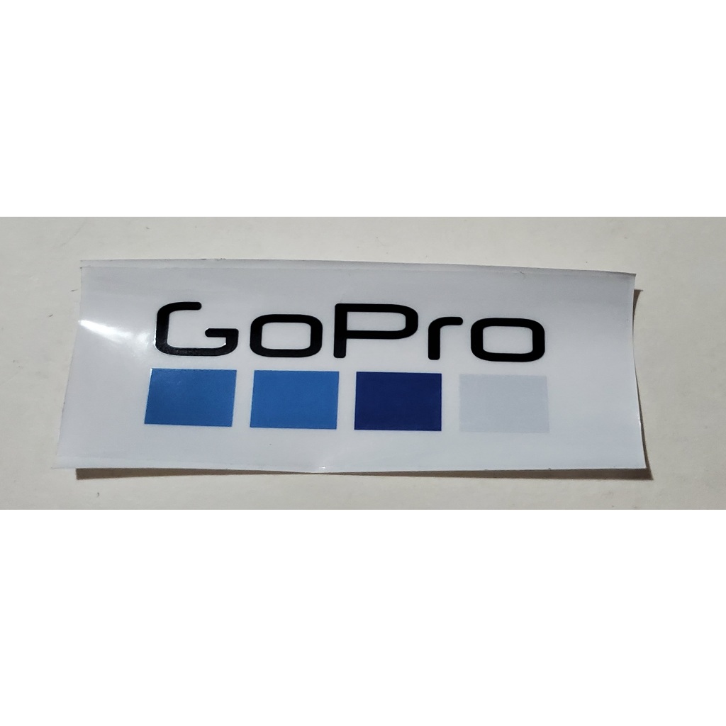 GoPro 貼紙 防水贴纸LOGO 抗UV  兩種款式   白底(2張)  尺寸:黑底10CM  白底10.1CM
