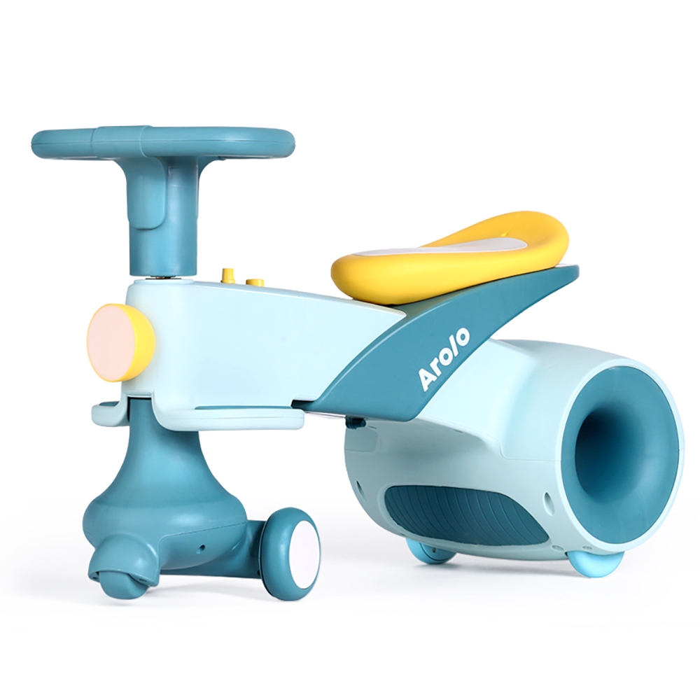 限宅配【Arolo 太空聲光平衡扭扭車】兒童扭扭車 寶寶防側翻 靜音輪 平衡學步 兒童滑行學步車