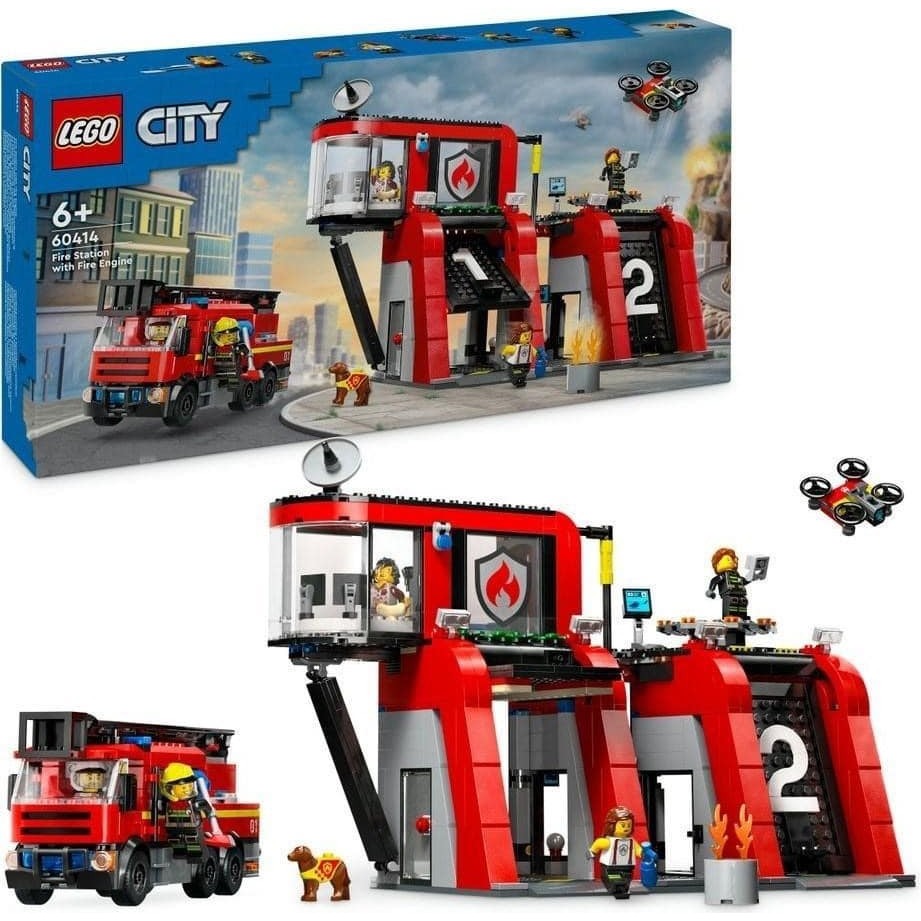⭐Master玩具⭐樂高 LEGO 60414 消防局和消防車 Fire Station with Fire Truck