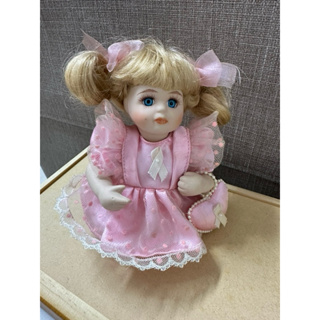 粉紅公主陶瓷娃娃 古董娃娃 收藏擺飾 拍照道具