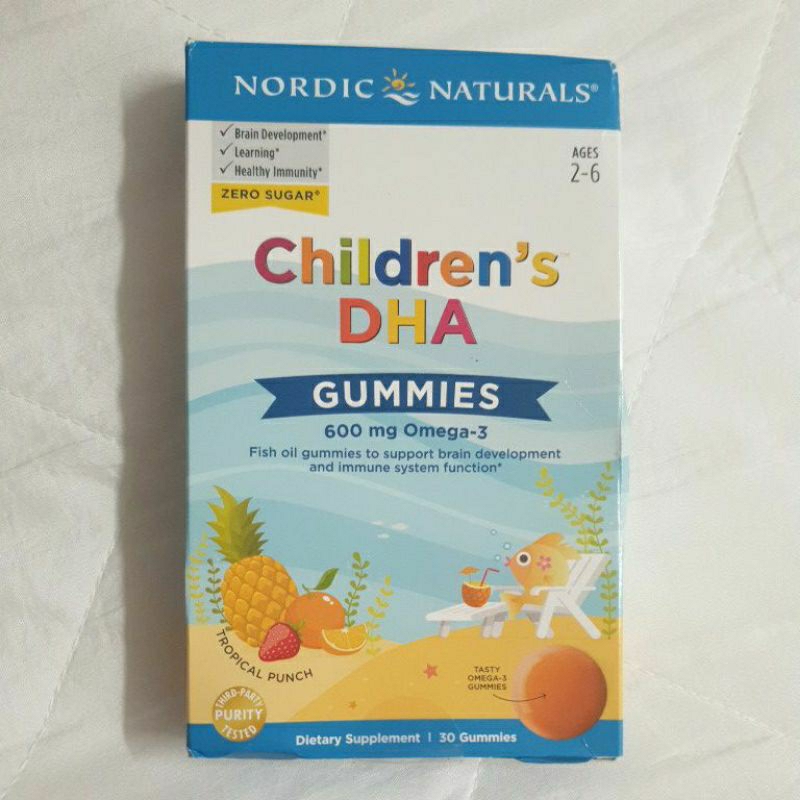 NORDIC NATURALS Children's DHA 600mg Omega3 兒童軟糖魚油 無糖軟糖