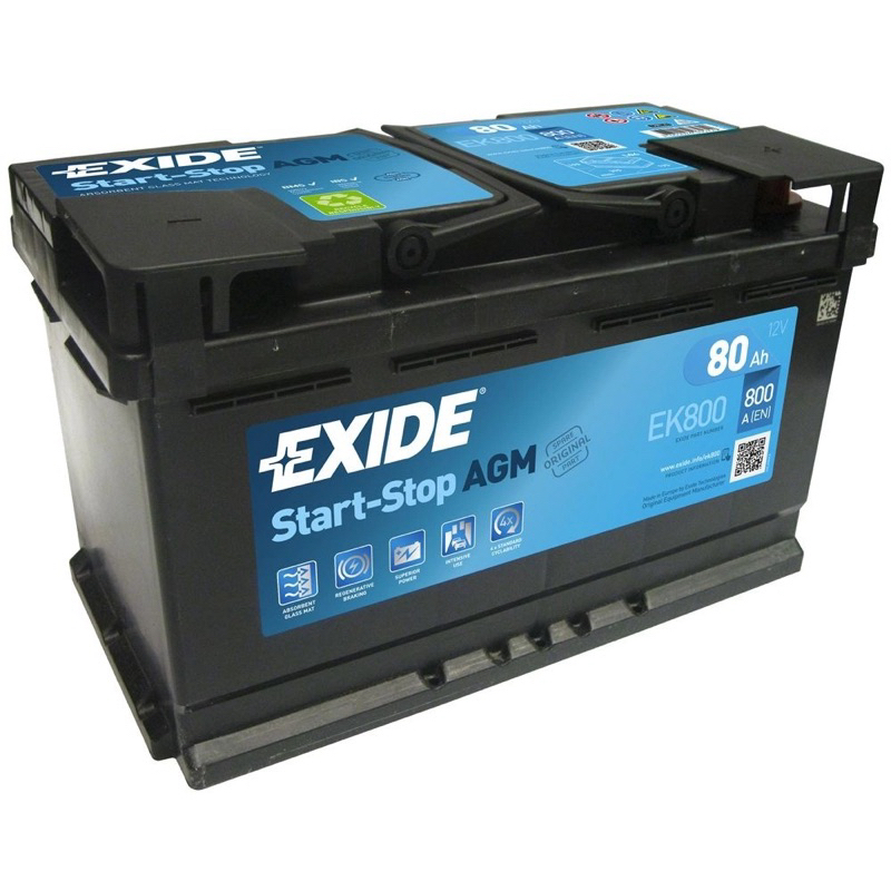🔥史上最低價🔥義大利🇮🇹原裝原廠EXIDE AGM 80Ah LN4 800A EK800 雙B原廠福斯車系指定電池大廠