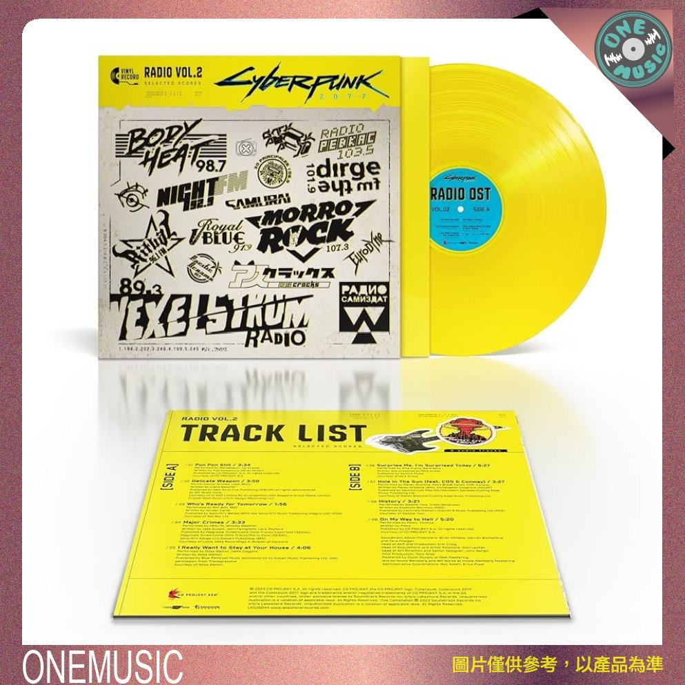 現貨 OneMusic♪ Cyberpunk 2077 Radio 2 電馭叛客 2077 .2 -電玩原聲帶 [LP]