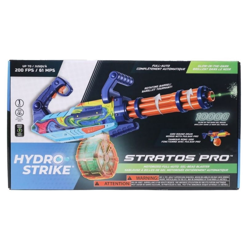 200 fps🔥 Hydro Strike  Stratos 加特林水彈槍 Nerf X shot Dart Zone