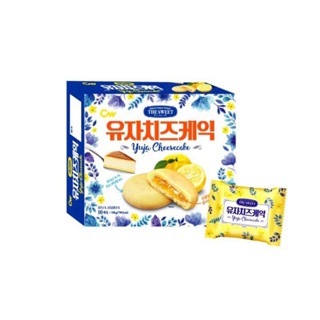 『韓日食糖』現貨‼️韓國🇰🇷CW柚子醬起司芝士起司蛋糕 軟餅乾 濕餅乾 一盒10入