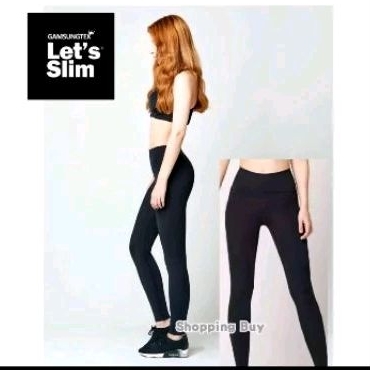 現貨 韓國Let's Slim 機能魔塑褲經典黑色瑜珈褲瘦腿褲高腰提臀健身跑步瑜珈舞蹈
