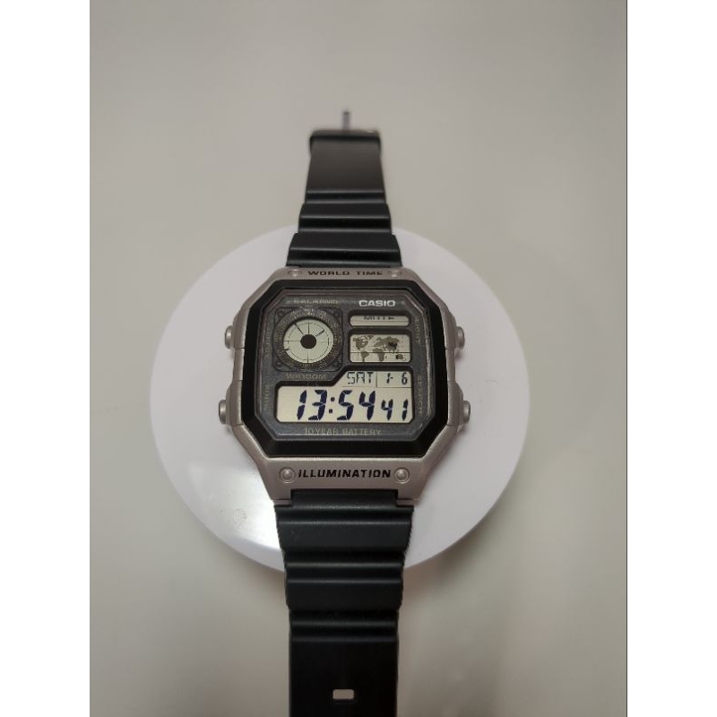 Casio Royale AE-1200 AE1200 world time with SKXmod