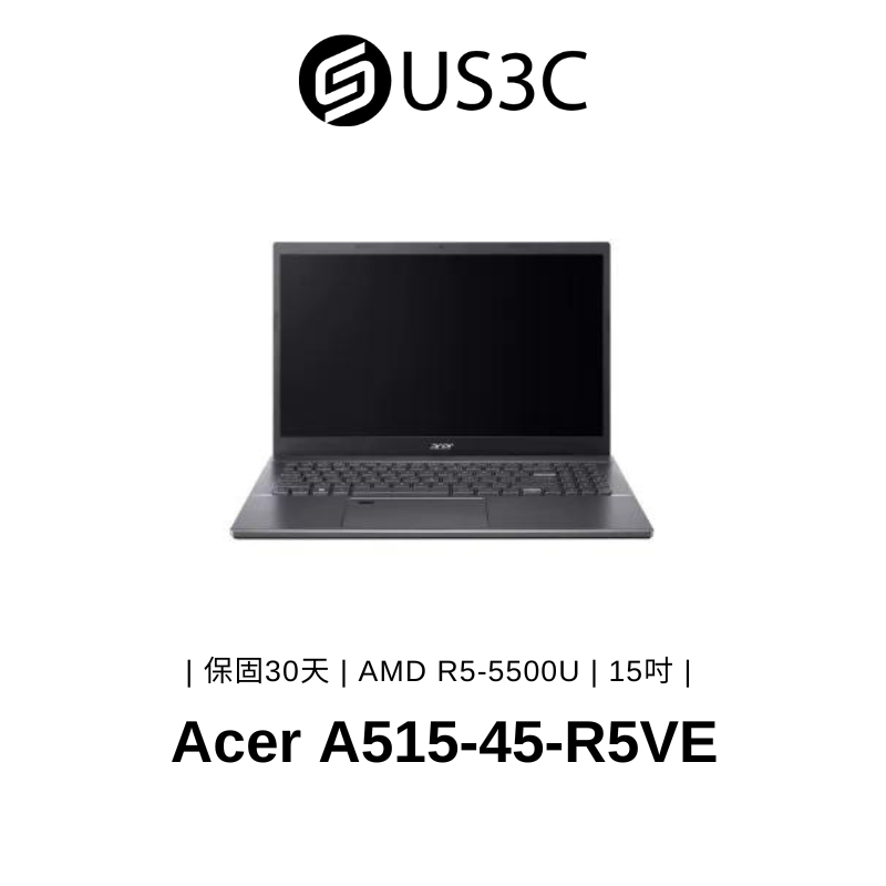 Acer A515-45-R5VE 15 FHD AMD R5-5500U 8G 512GSSD 黑色 二手筆電